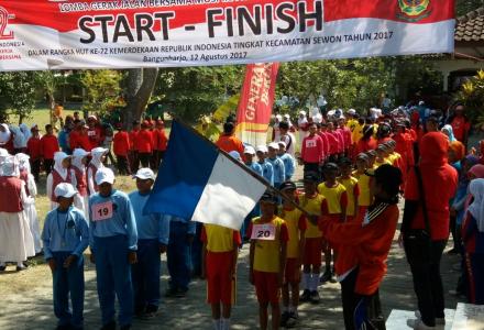 PEMDES TIMBULHARJO IKUTI LOMBA GERAK JALAN MEMPERINGATI HUT RI KE -72 TINGKAT KECAMATAN SEWON