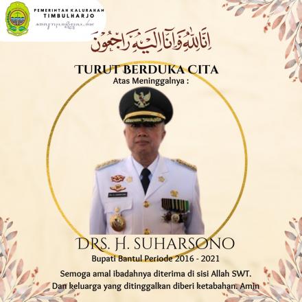 Kalurahan Timbulharjo Turut Berduka Cita Atas meninggalnya Bapak Drs H. Suharsono