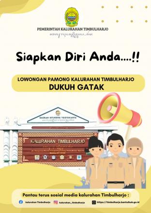 Lowongan Pamong Kalurahan Timbulharjo Dukuh Gatak 