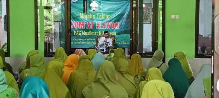 Majelis Taklim Jum'at Kliwon PAC Muslimat NU Sewon di Padukuhan Ngasem